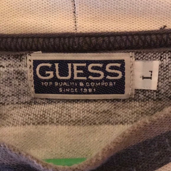 80’s vtg guess striped L/s - Picture 4 of 4